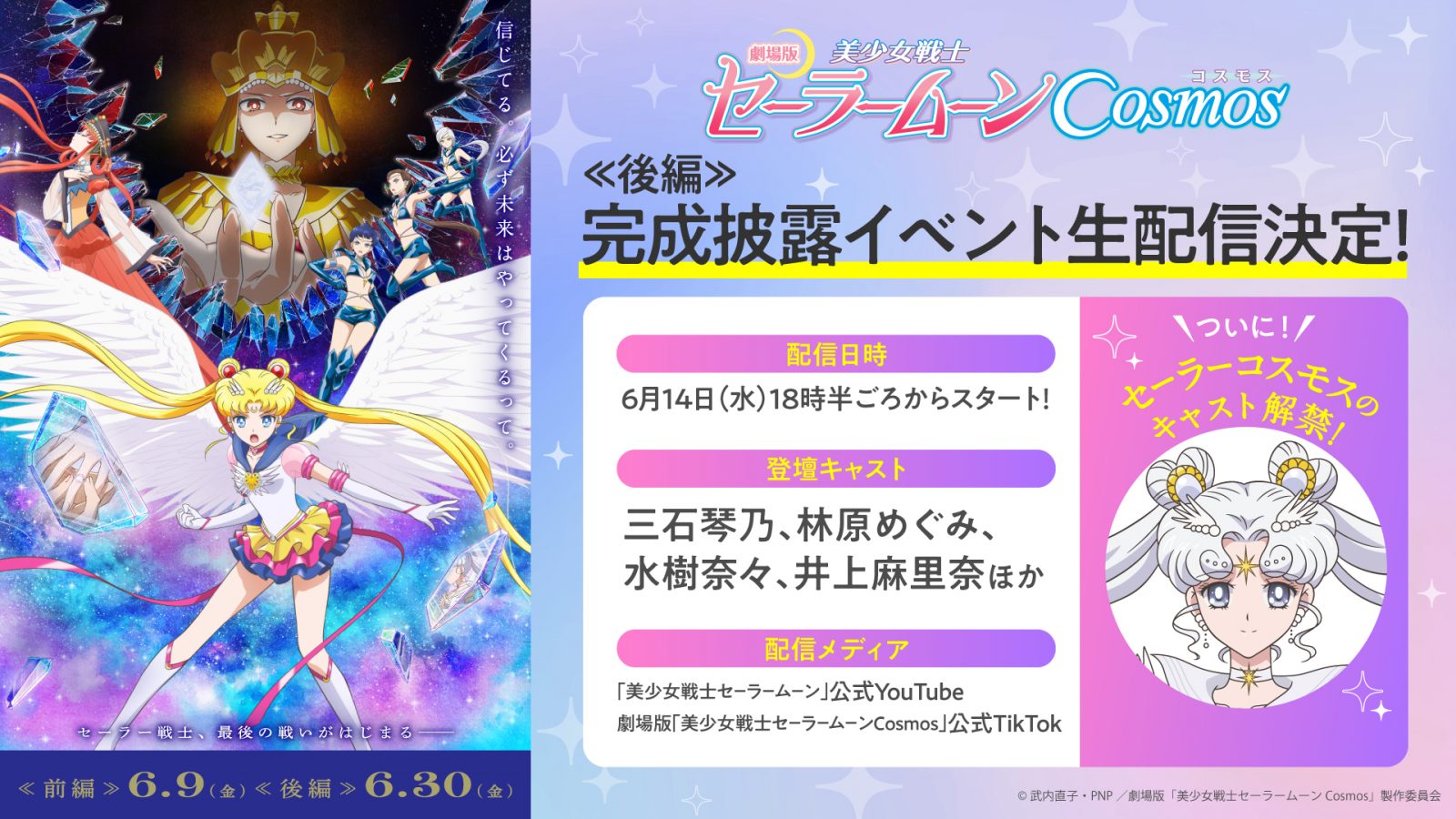 劇場版「美少女戦士セーラームーンCosmos」《後編》完成披露イベントの 